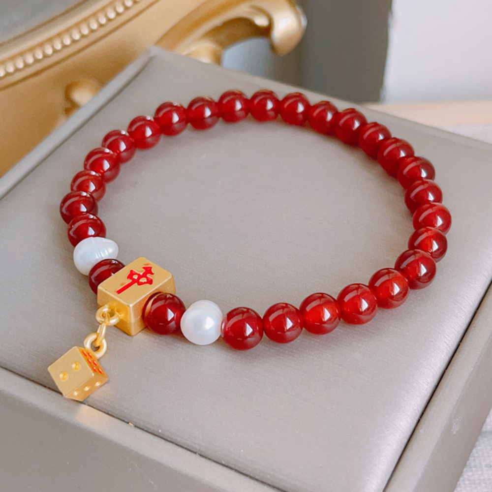 Mahjong Sieve Beaded Bracelet