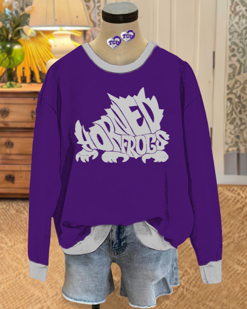 TCU Horned Frogs Graphic Sweatshirt