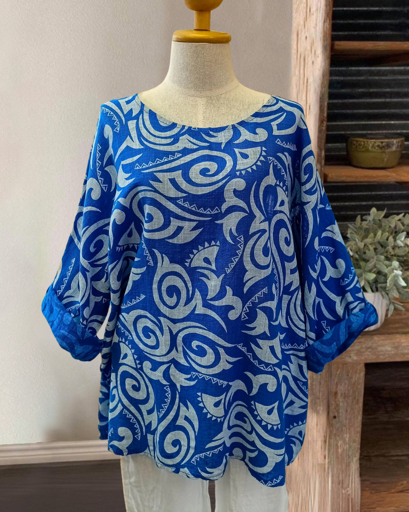 Unique Swirl Pattern Top