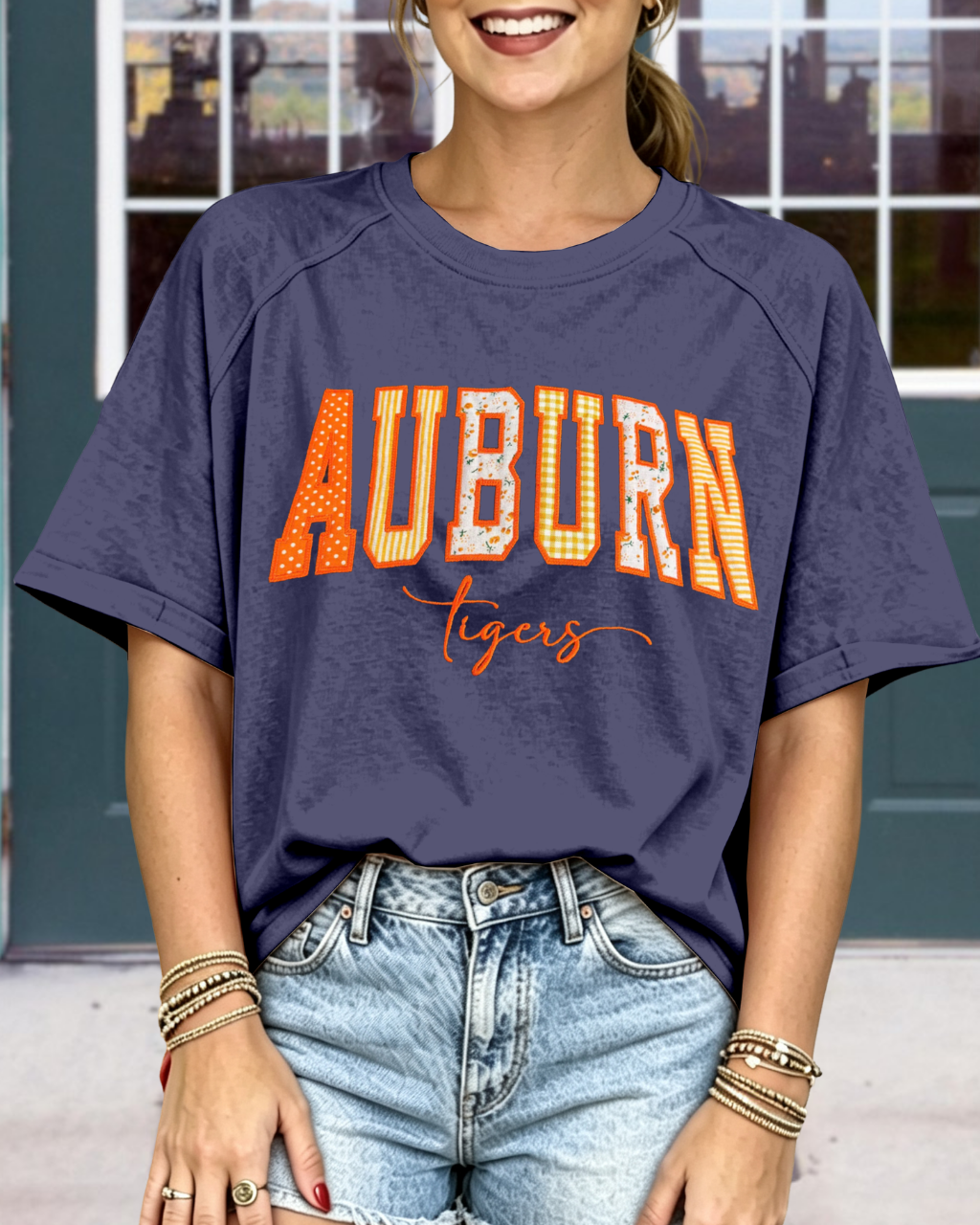 Match Day Embroidered Crew Neck Tee