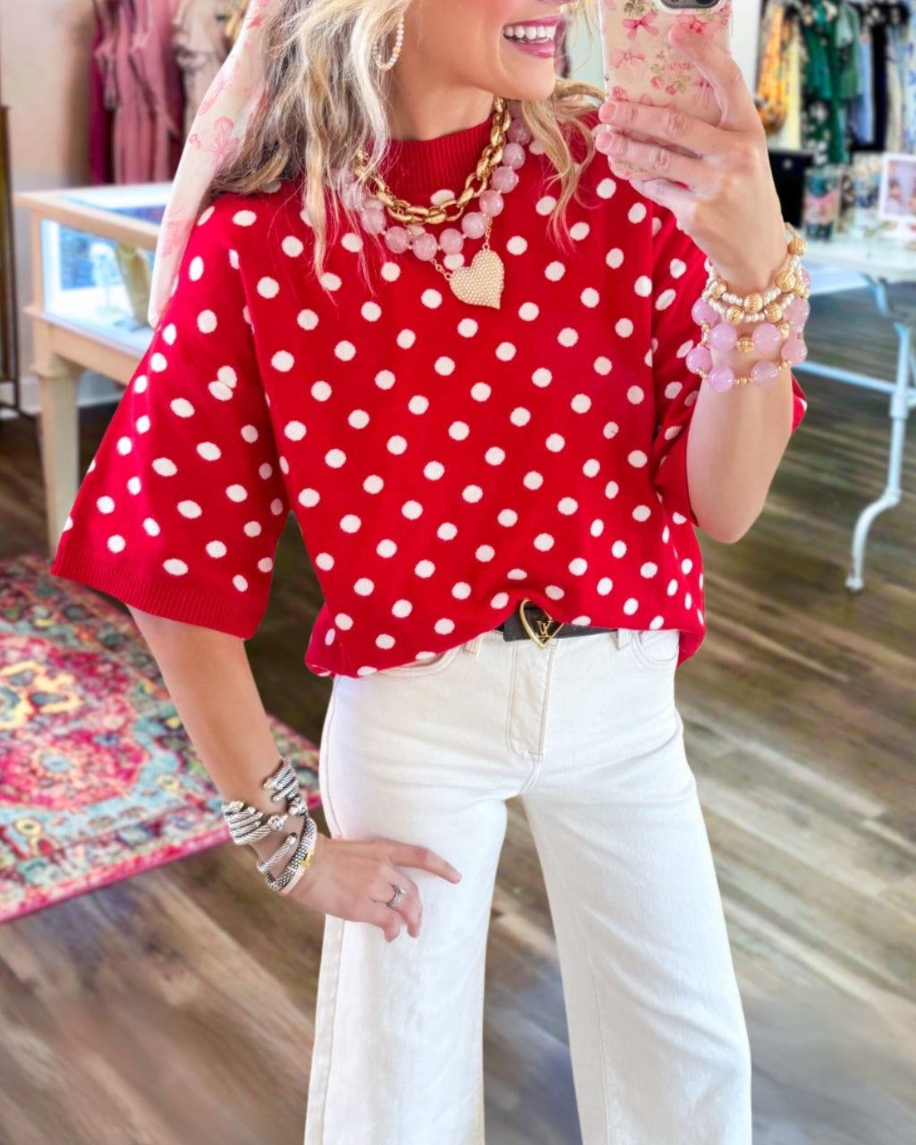Classic Polka-Dot Top