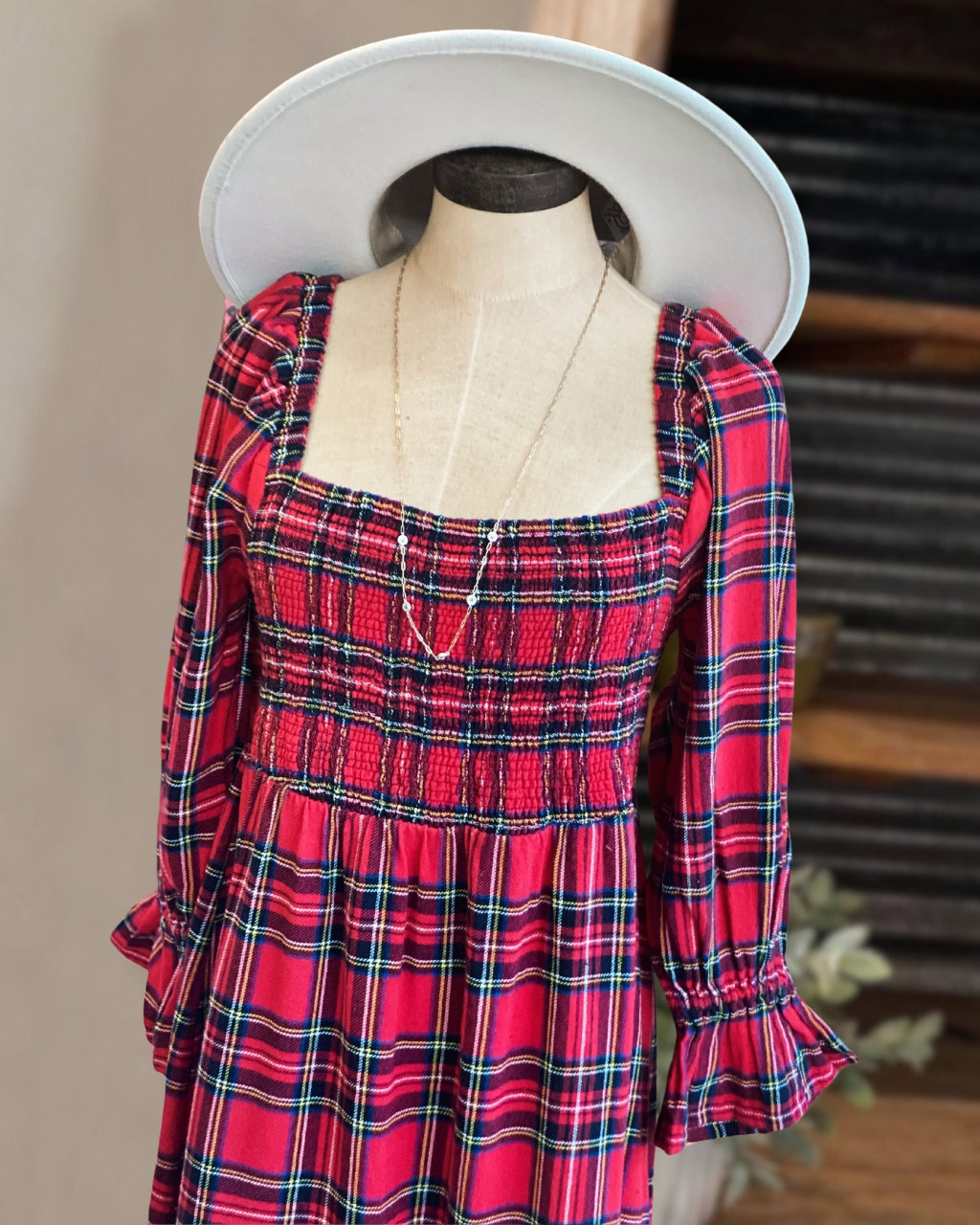 Timeless Plaid Midi Dress