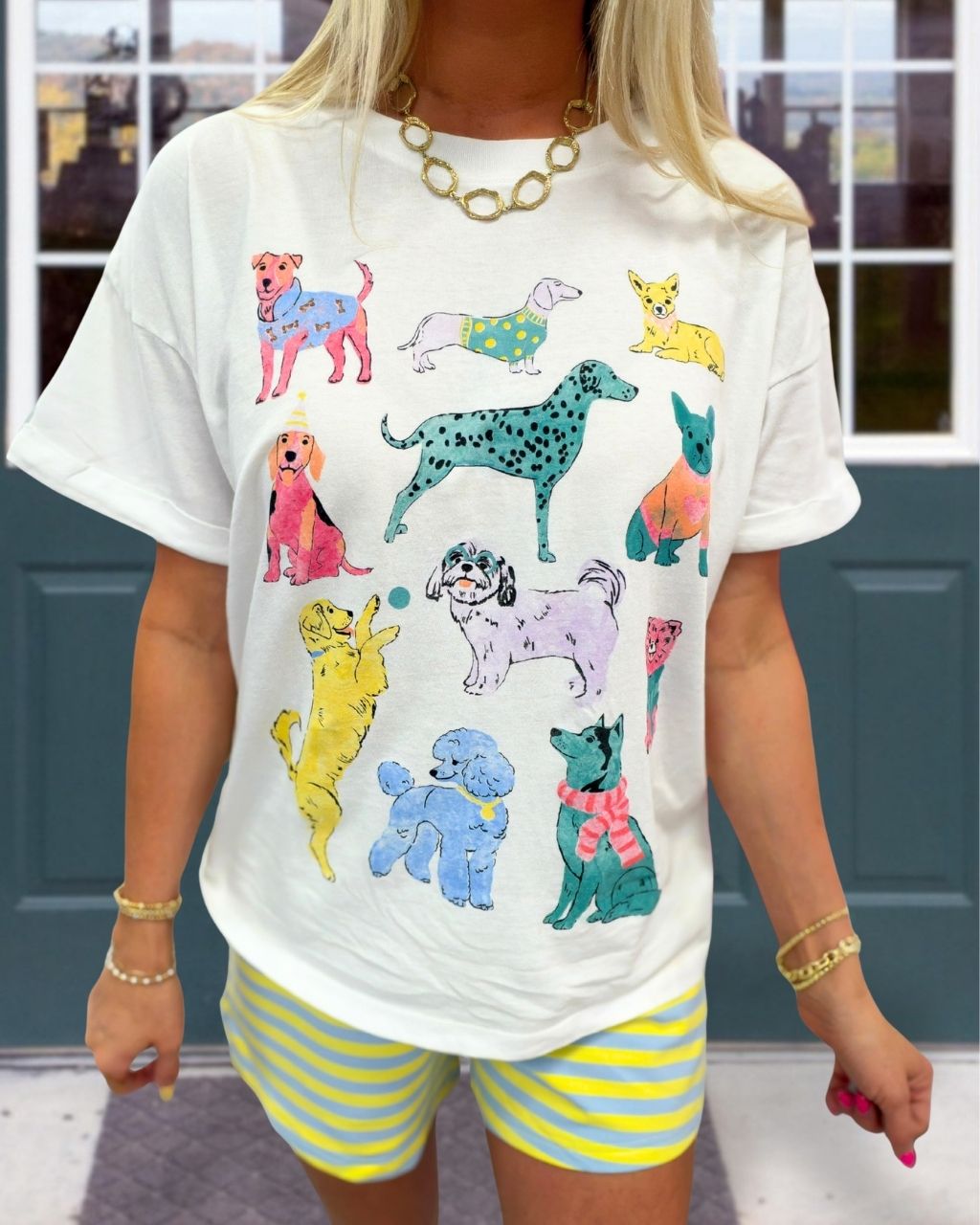 Cute Puppy Print T-Shirt