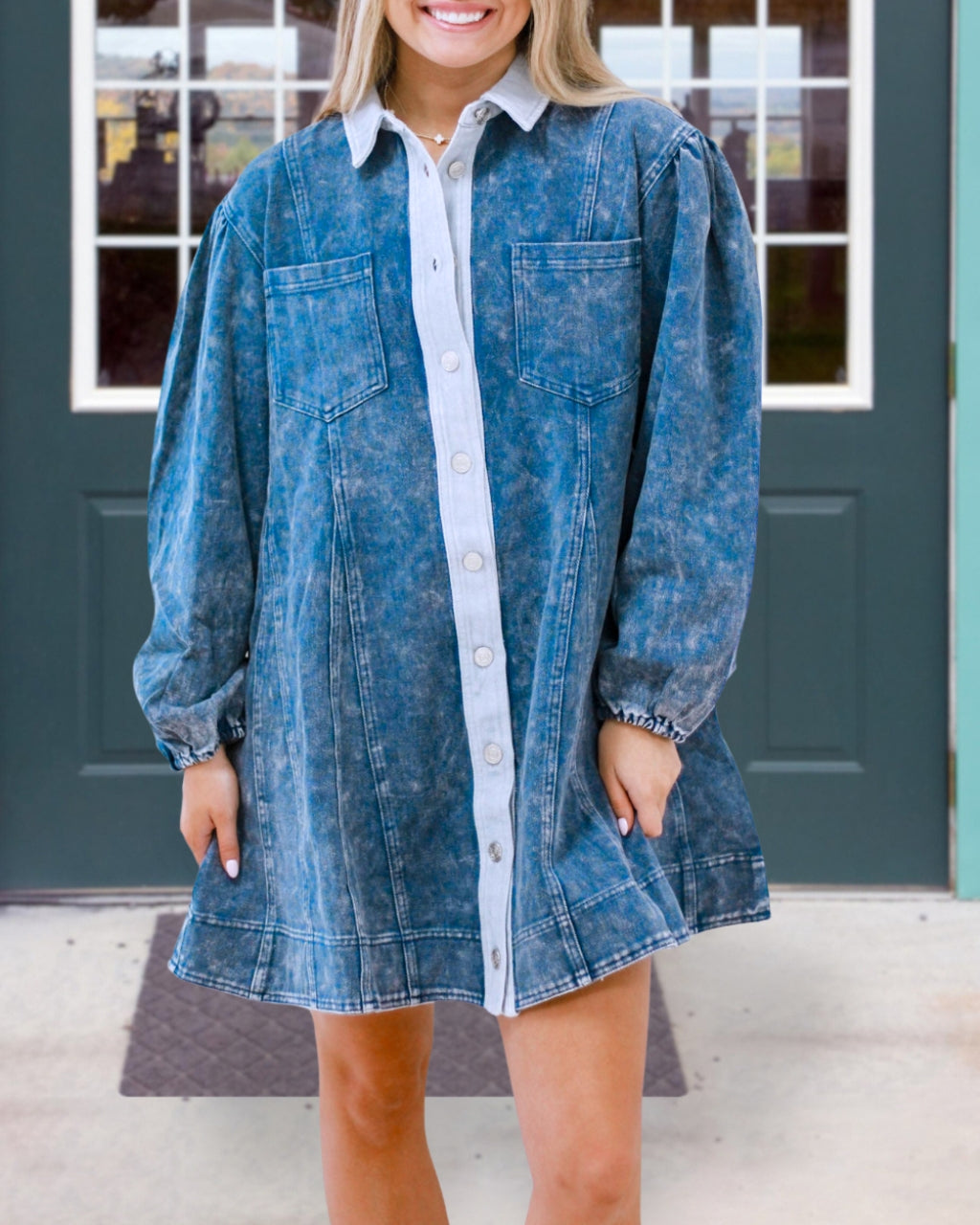 Timeless Denim Flare Dress