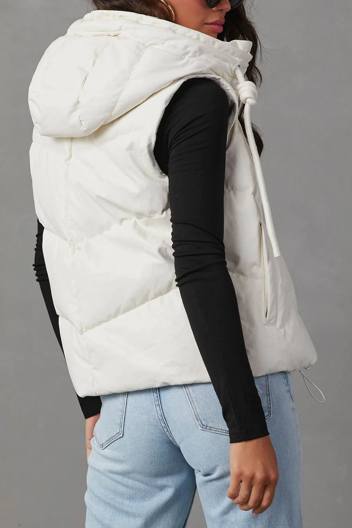 Lightweight Puffer Vest with Hood