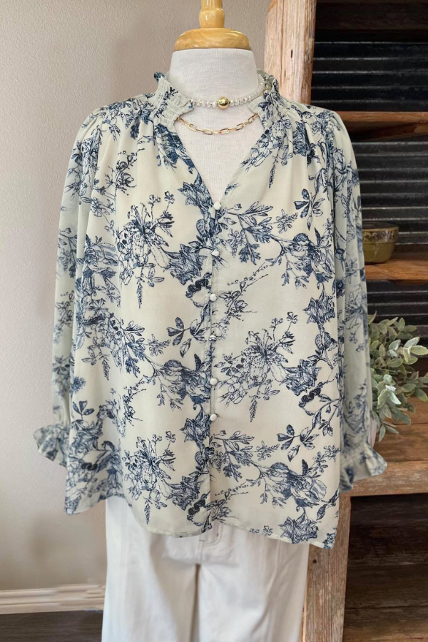 Elise Floral Button Shirt