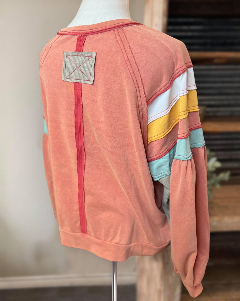 Colorblock Oversized Pullover