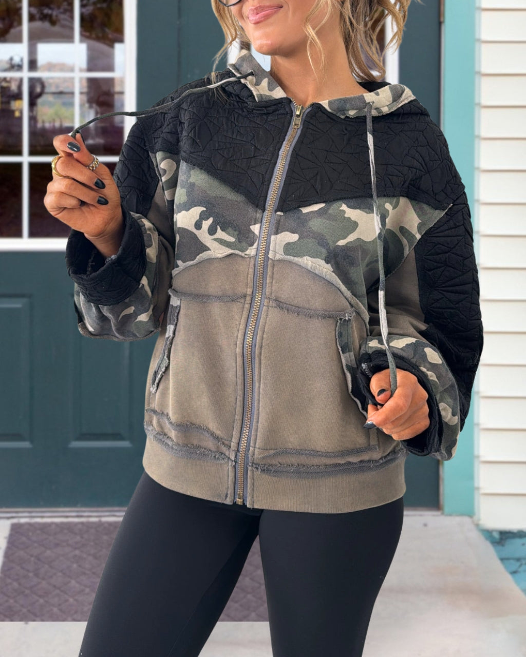 Casual Camo Patch Jacket