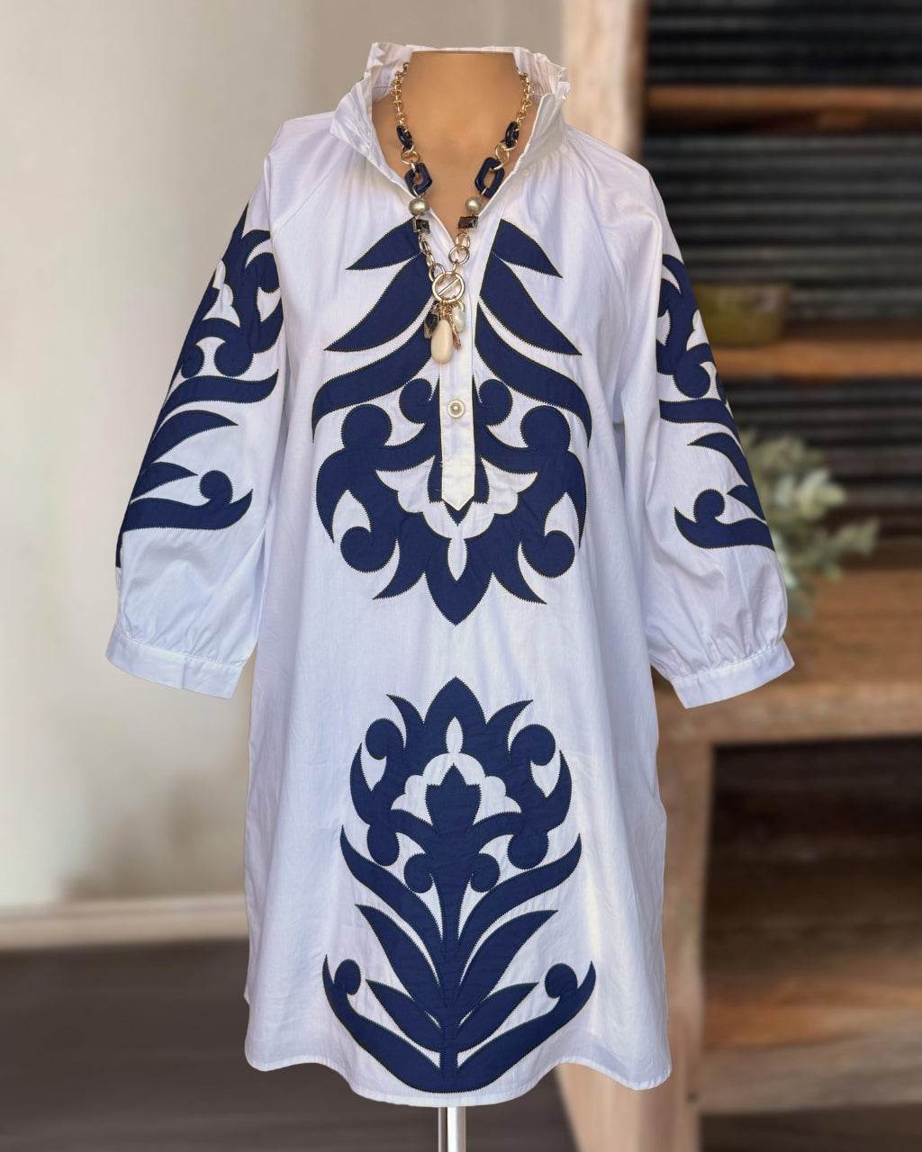 Vintage Poplin Pattern Dress