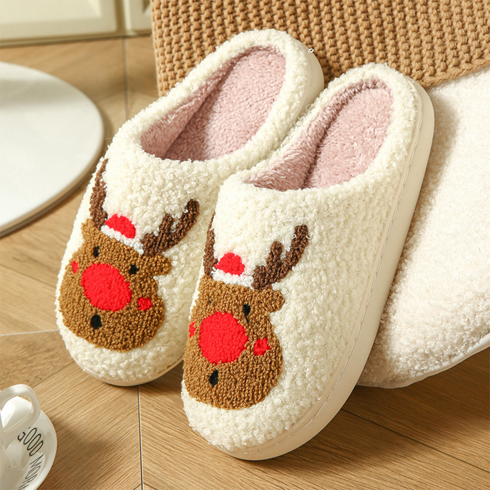 Cute Christmas Plush Slippers