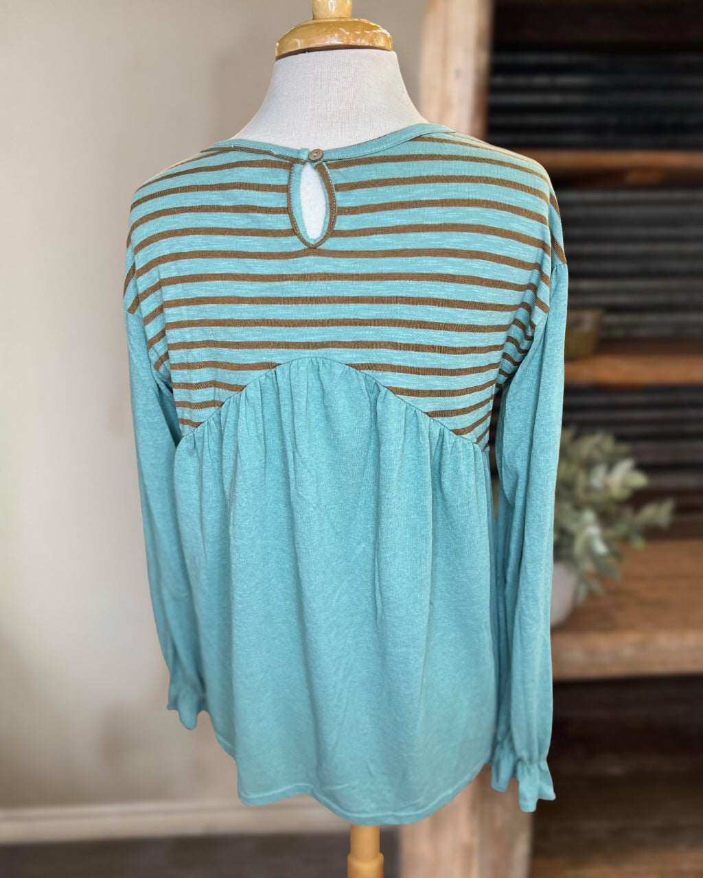 Alva Patchwork Striped Pullover