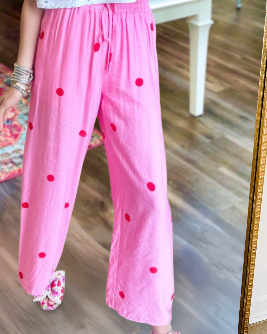 Minimalist Polka-Dot Pants