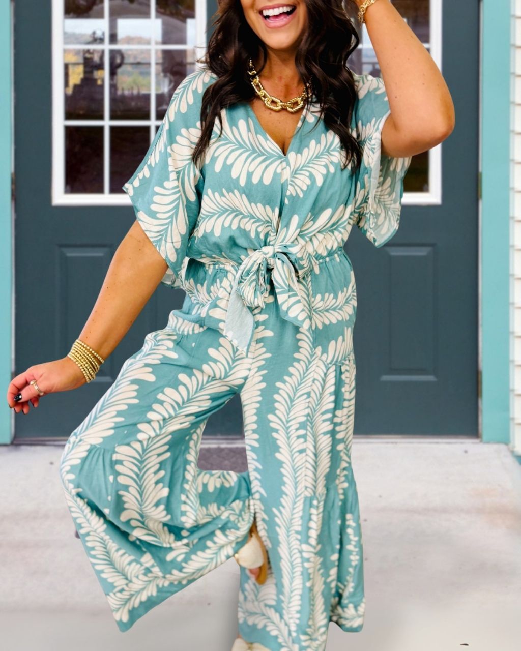 Chic Palm Leaf Set