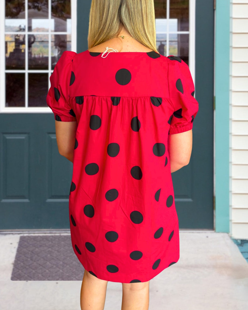 Vintage Polka Dot Satin Dress