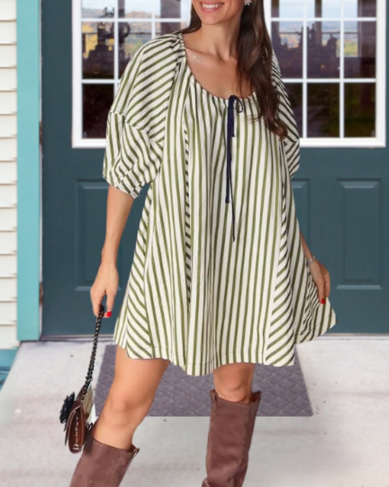 Brighten You Stripe Dress