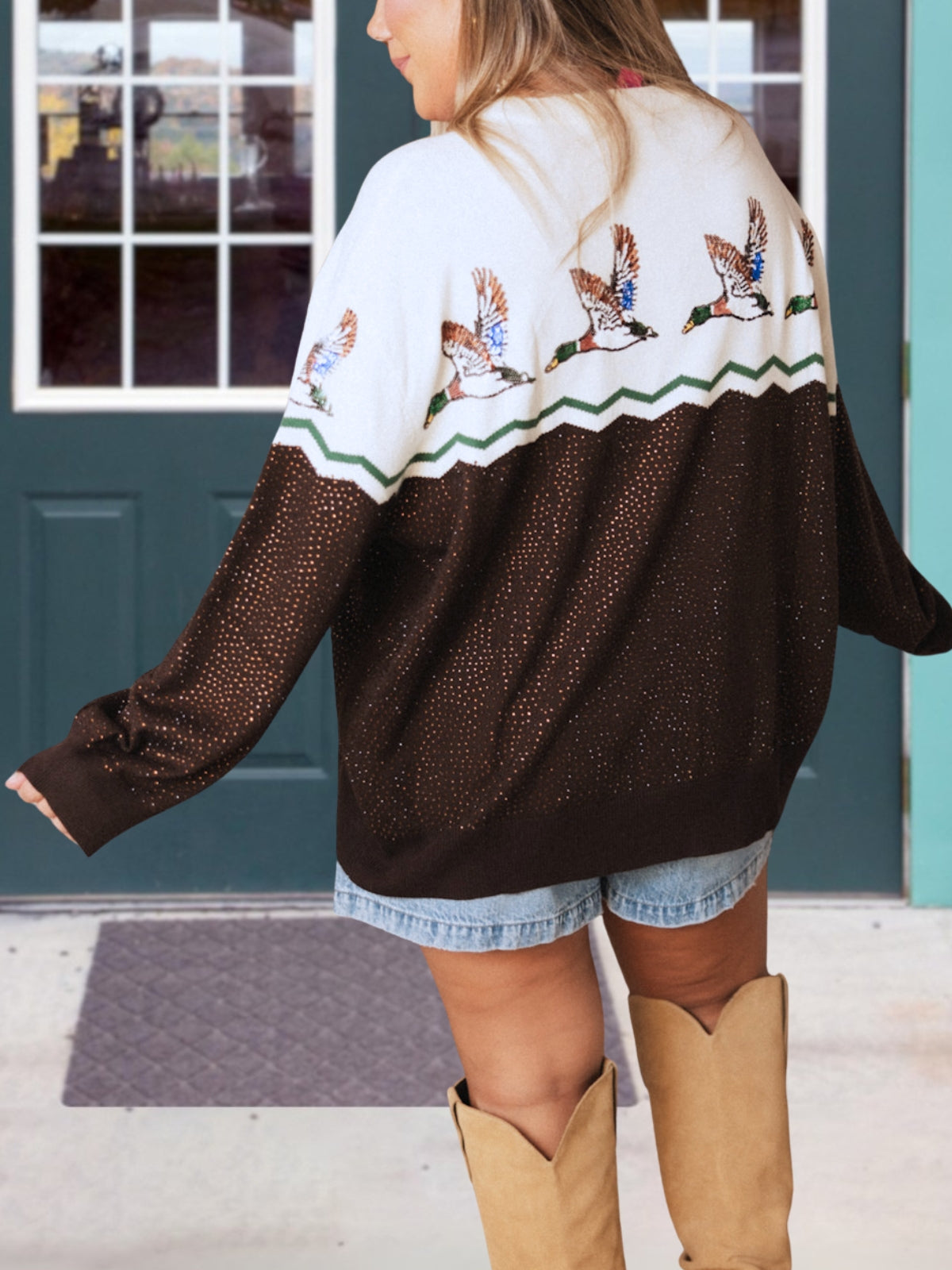 Mallard Duck Sequined Pullover