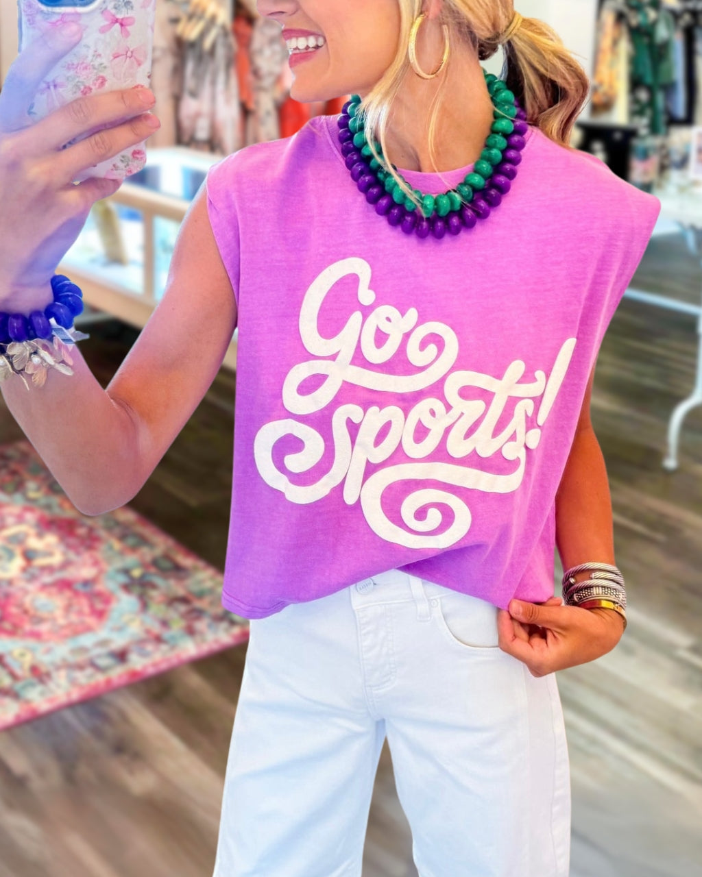 Cropped Game Day Muscle Tee
