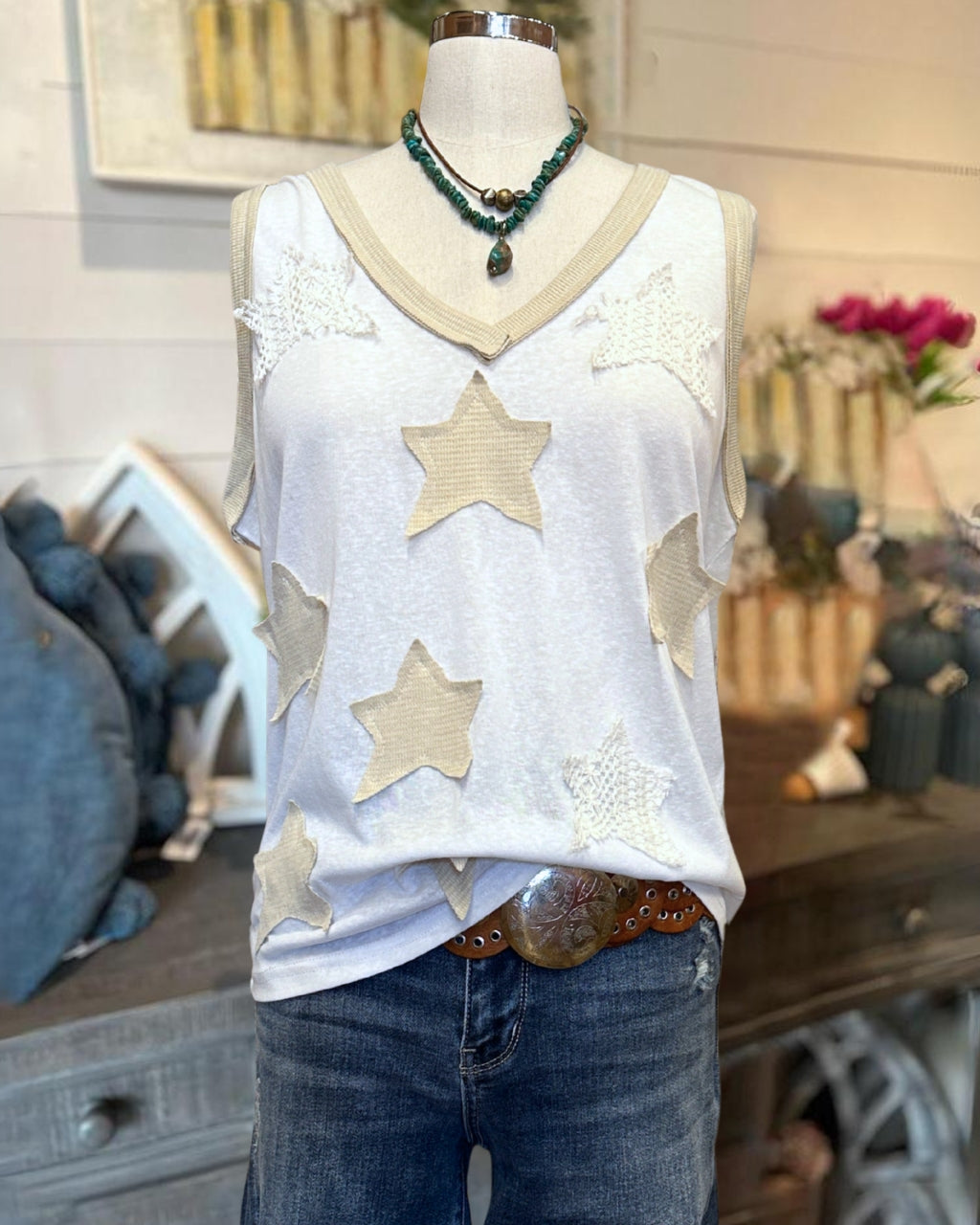 Unique Star Patchwork Vest