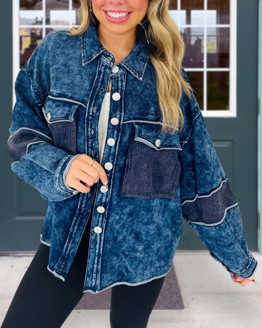 Vintage Textured Denim Jacket