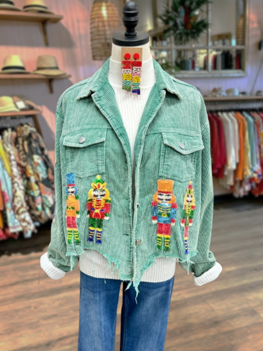 Nutcracker Frayed Sequin Jacket