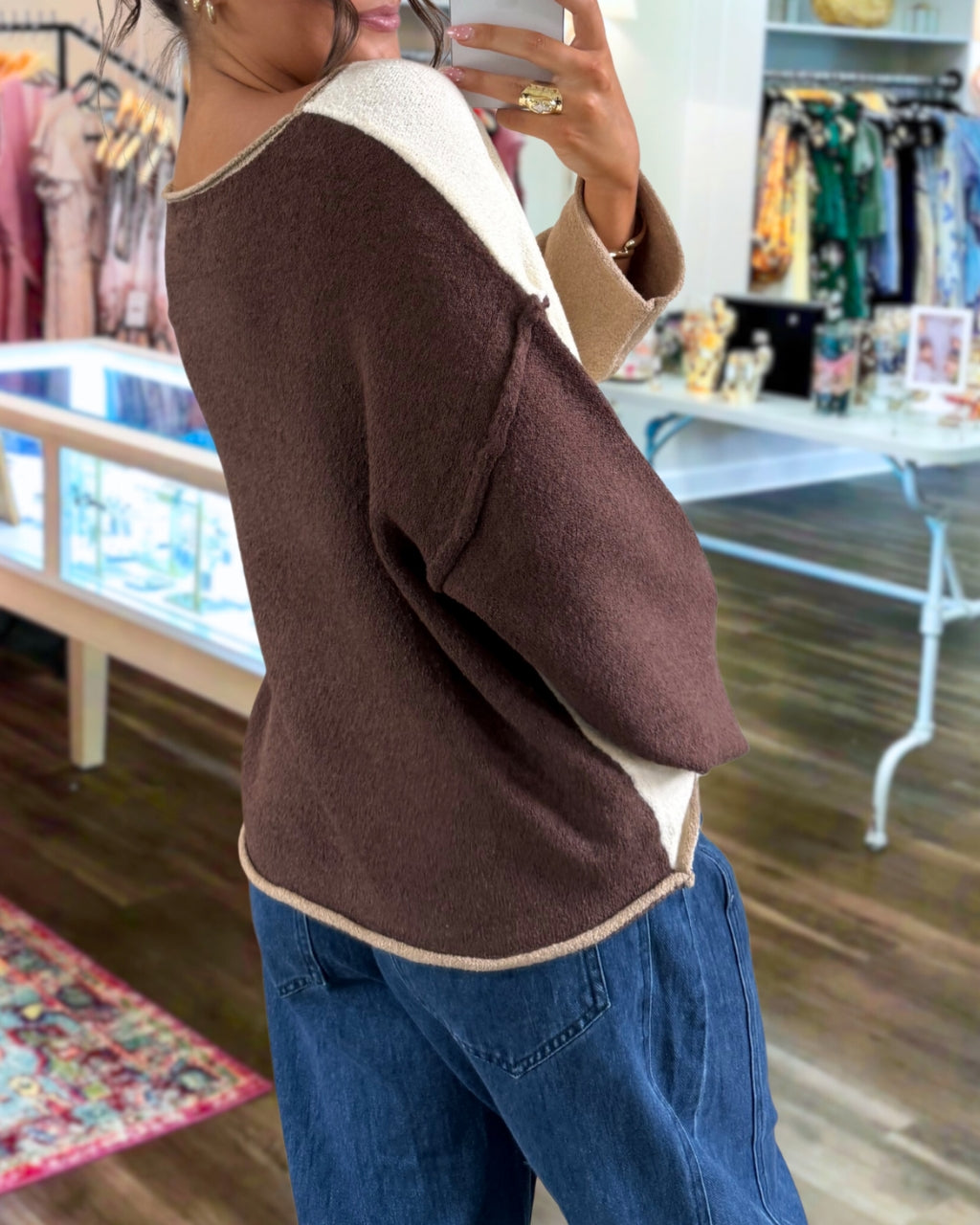 Fashionable Color Blend Pullover