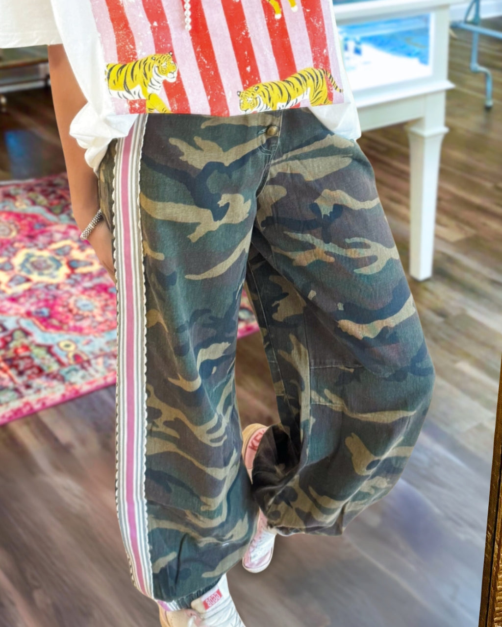 Chic French Terry Knit Pants