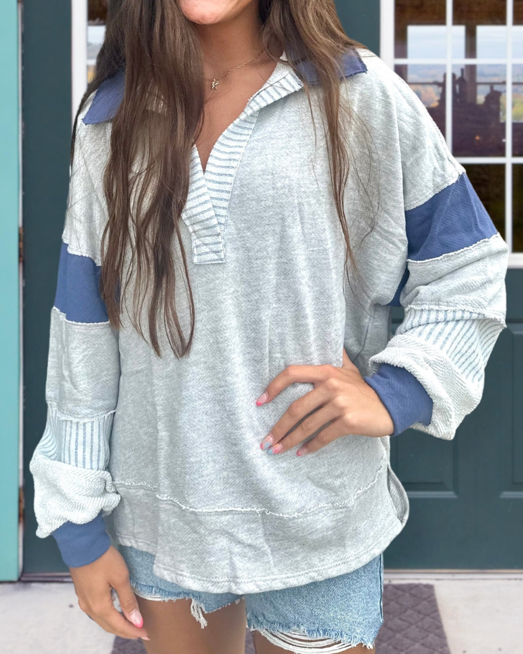 Subtle Stylish Striped Sweatshirt