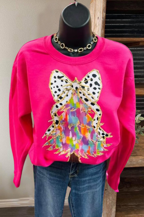 Bow Colorful Christmas Tree Sweatshirt