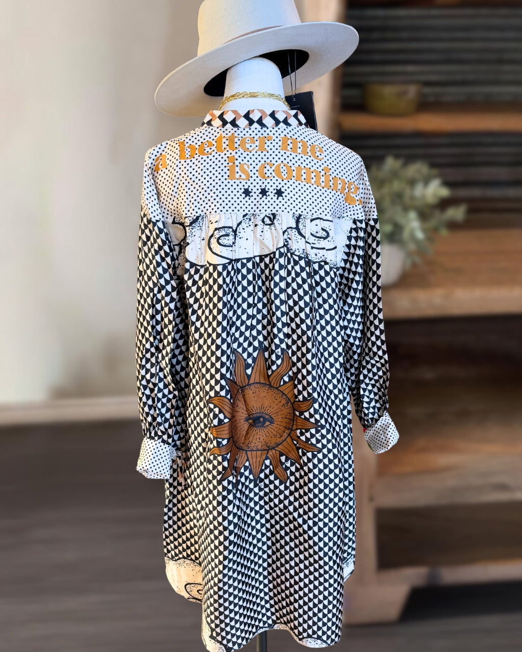 Chic Plaid V-neck Satin Dress