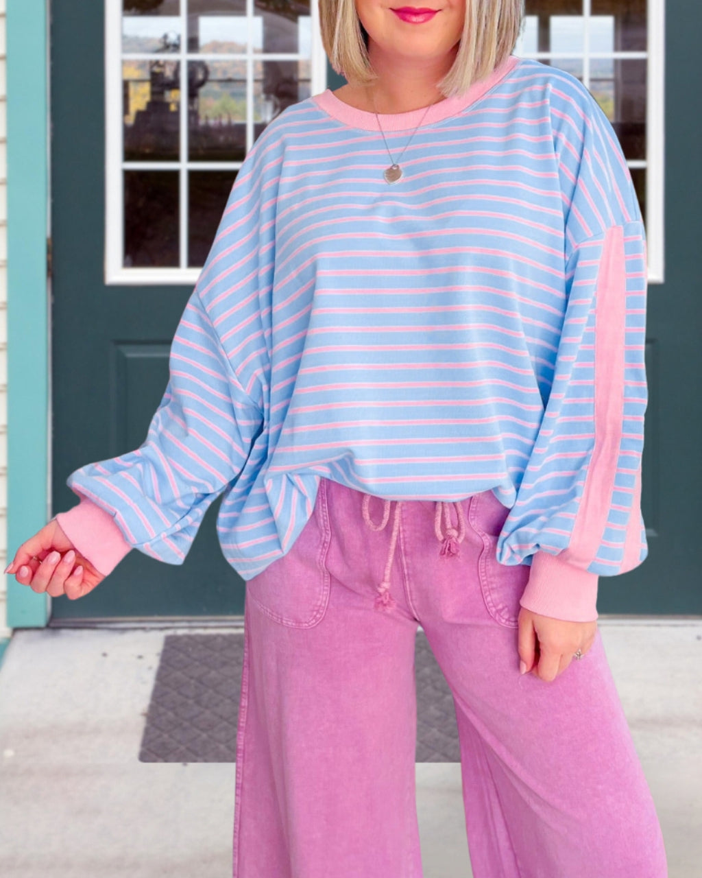 Impress  Stripe Sweatshirt