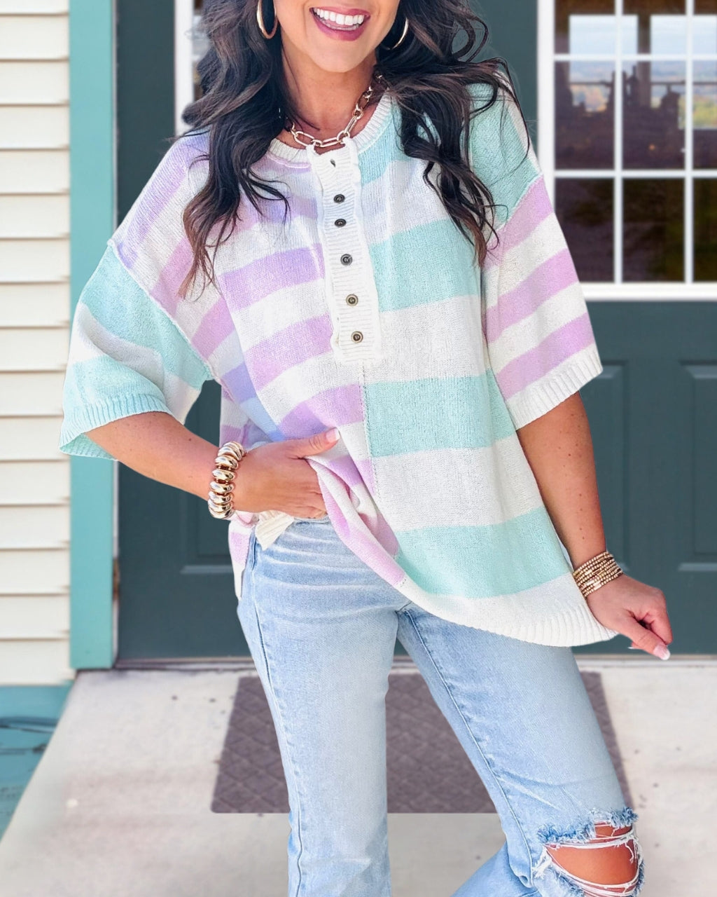 Fantastic Stripe Knit Top