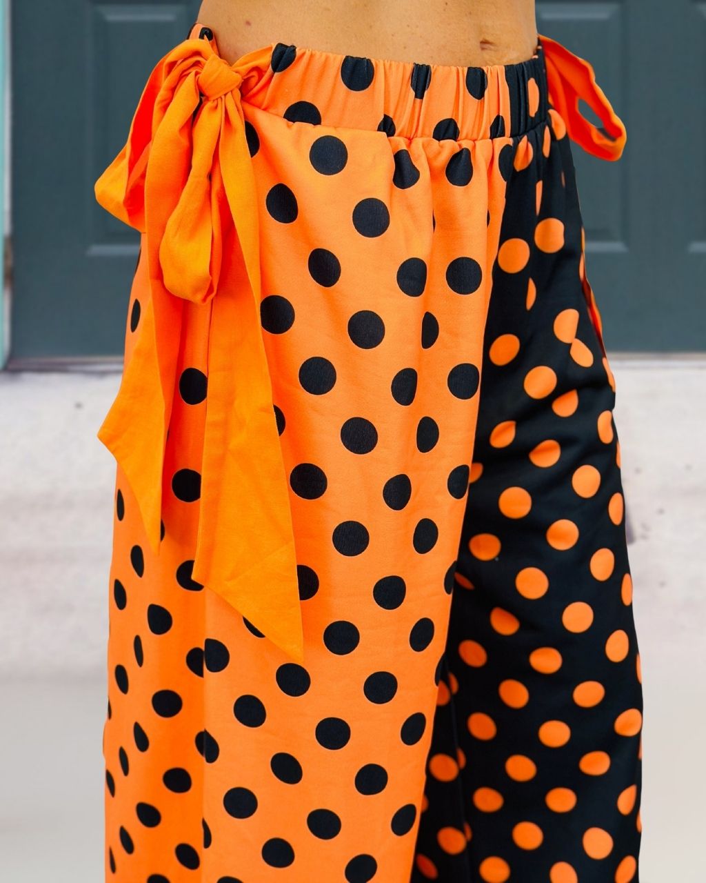 Halloween Contrast-colored Polka Dot Pants
