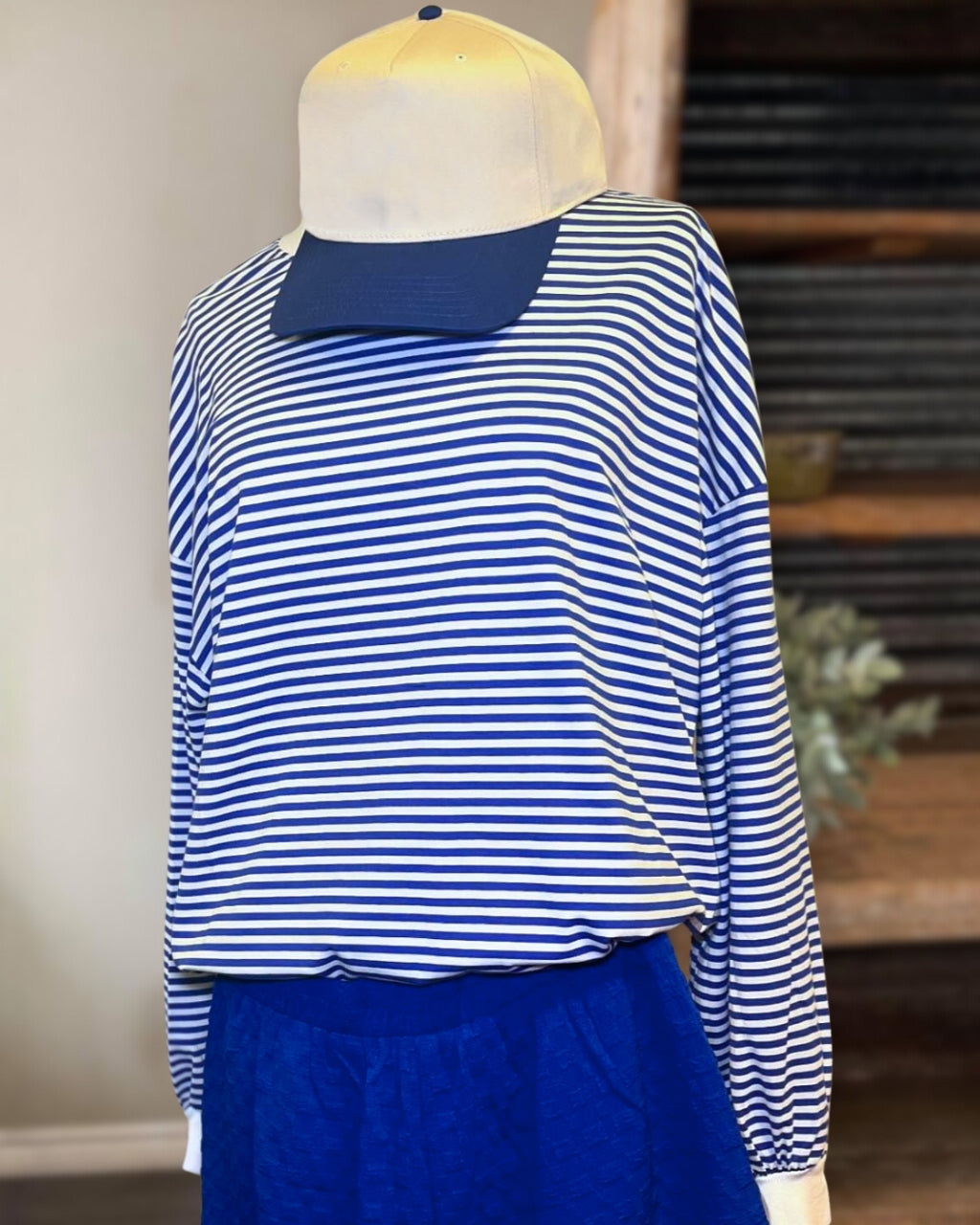 Classic Striped Relaxed Pullover