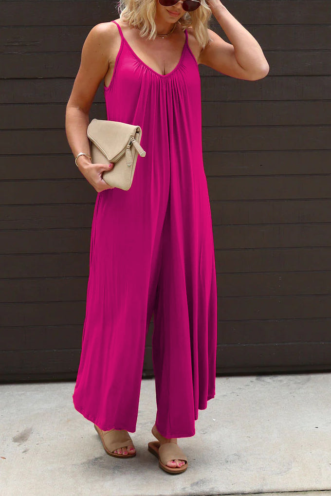 Sling Pocket Wide Leg Jumpsuit