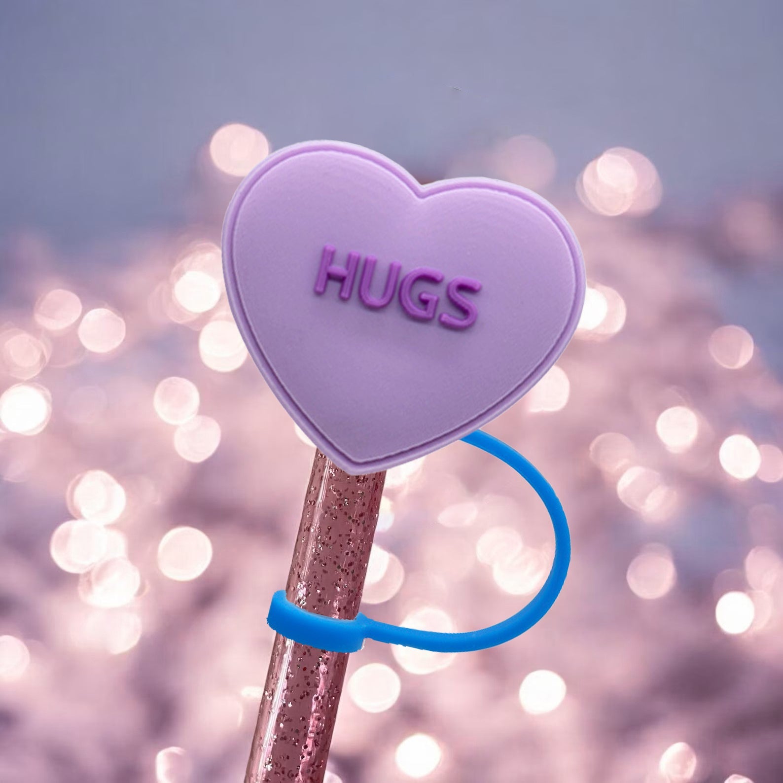 Valentine's Day Heart Straw Protector