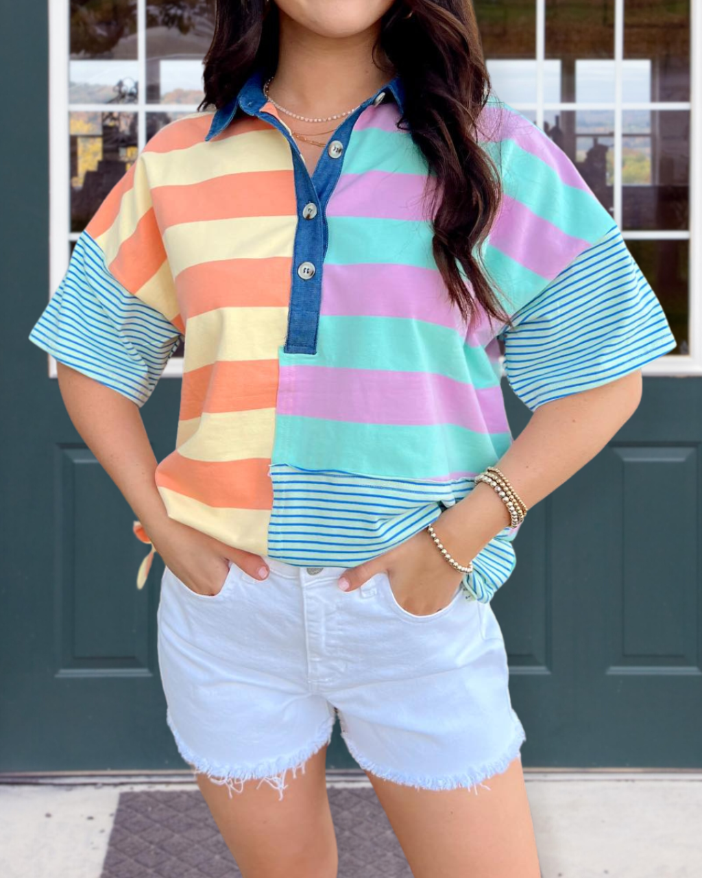 Ice Cream Striped Tee