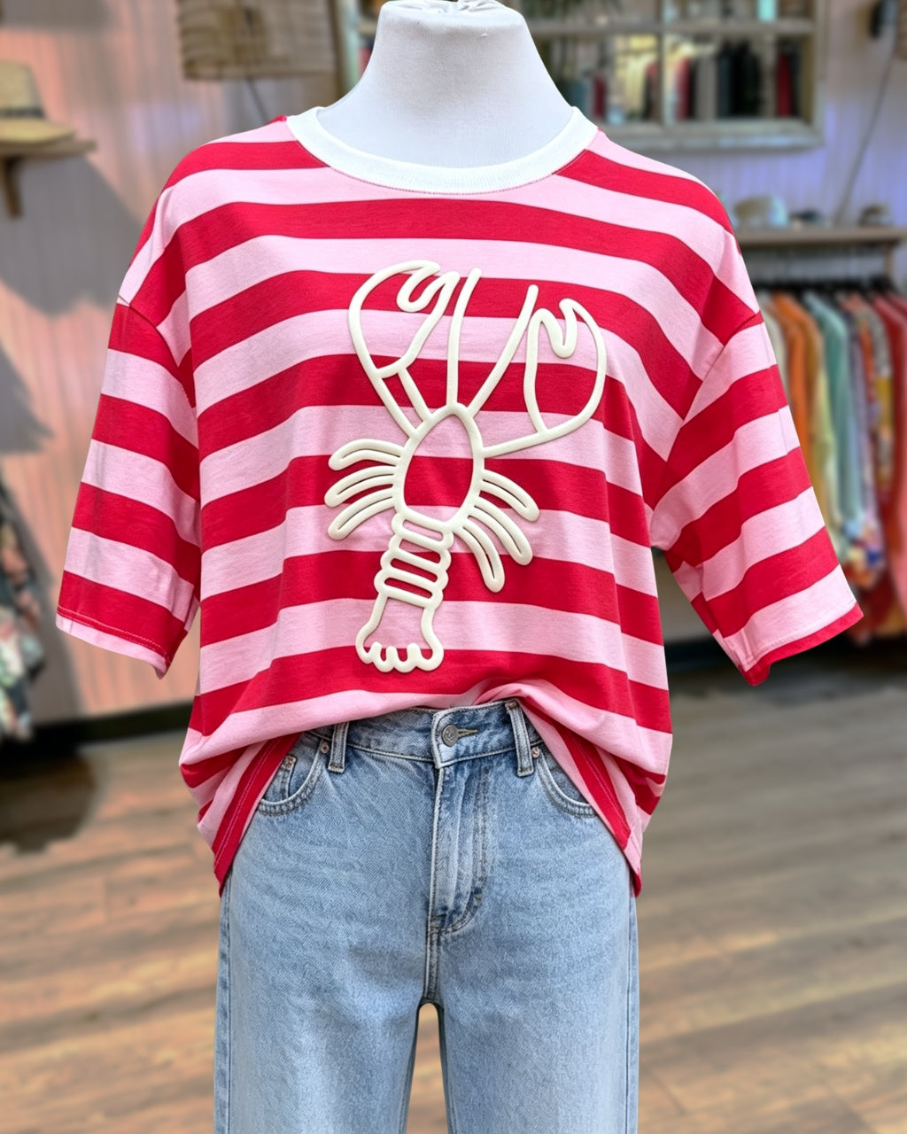 3D Lobster Stripe Tee