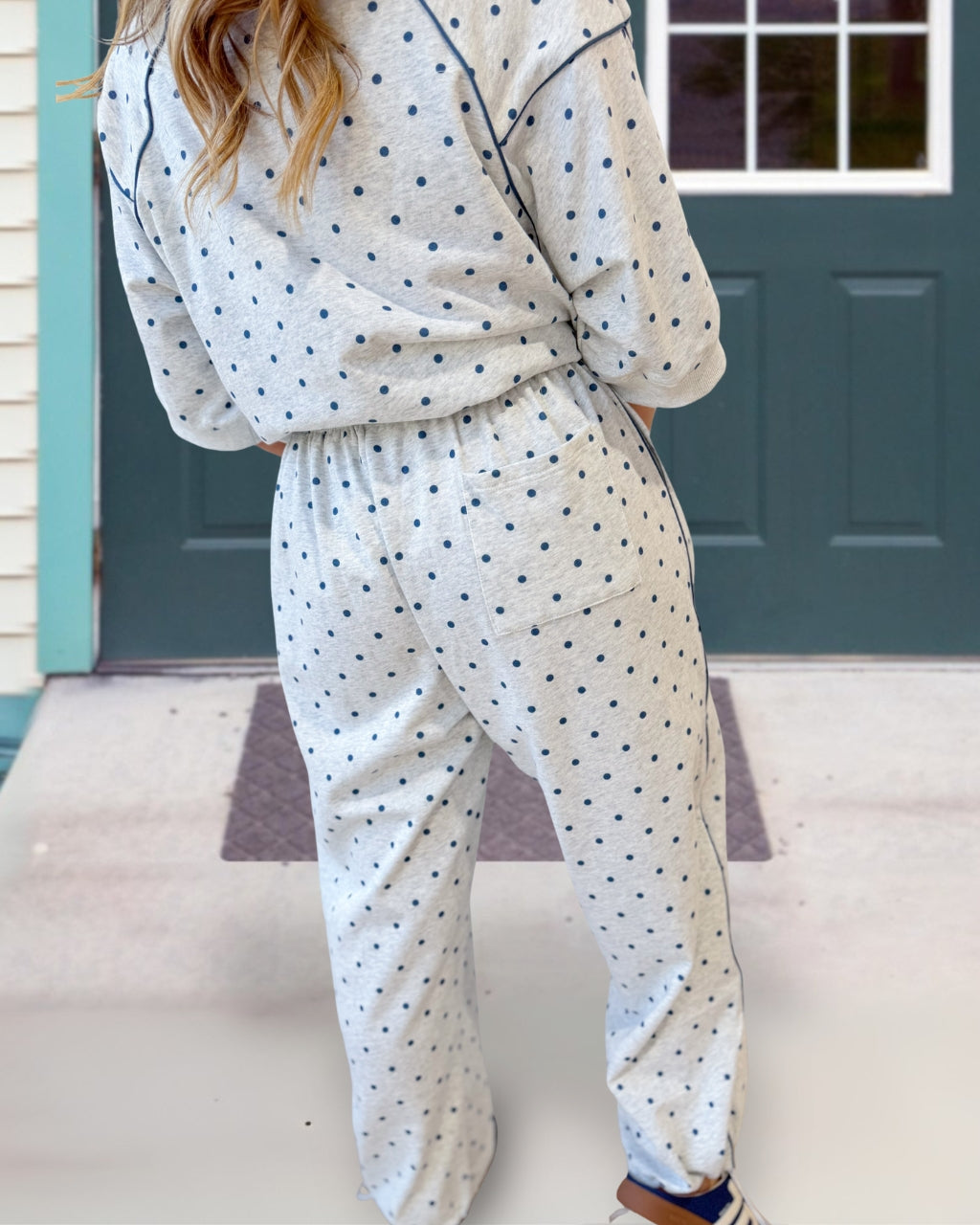 Terry Soft Polka Dot Set