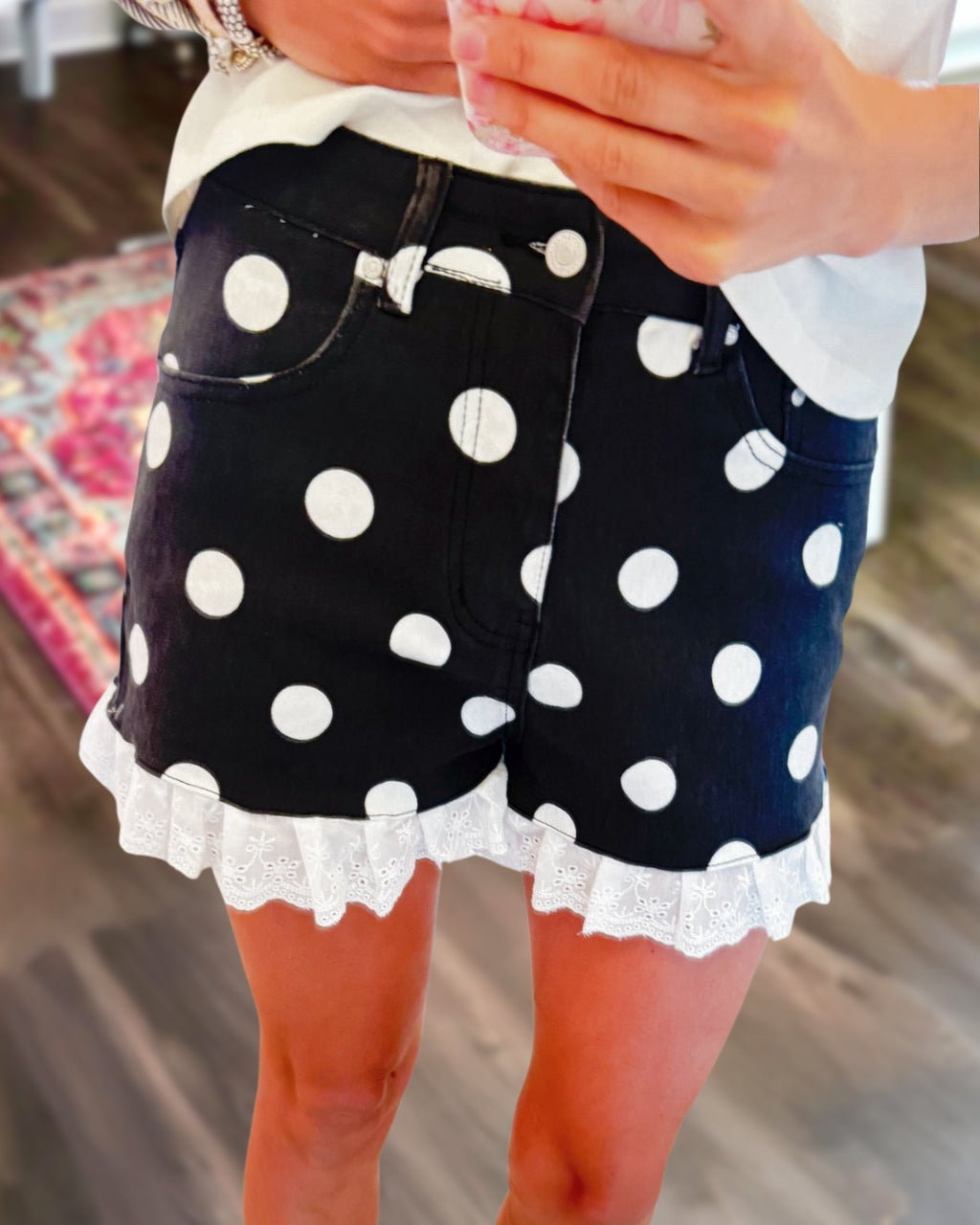 Ruffles Polka Dot Shorts