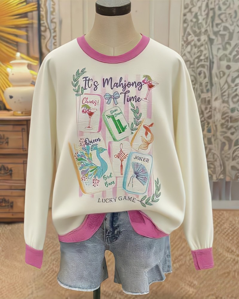 Mahjong Time Crewneck Sweatshirt