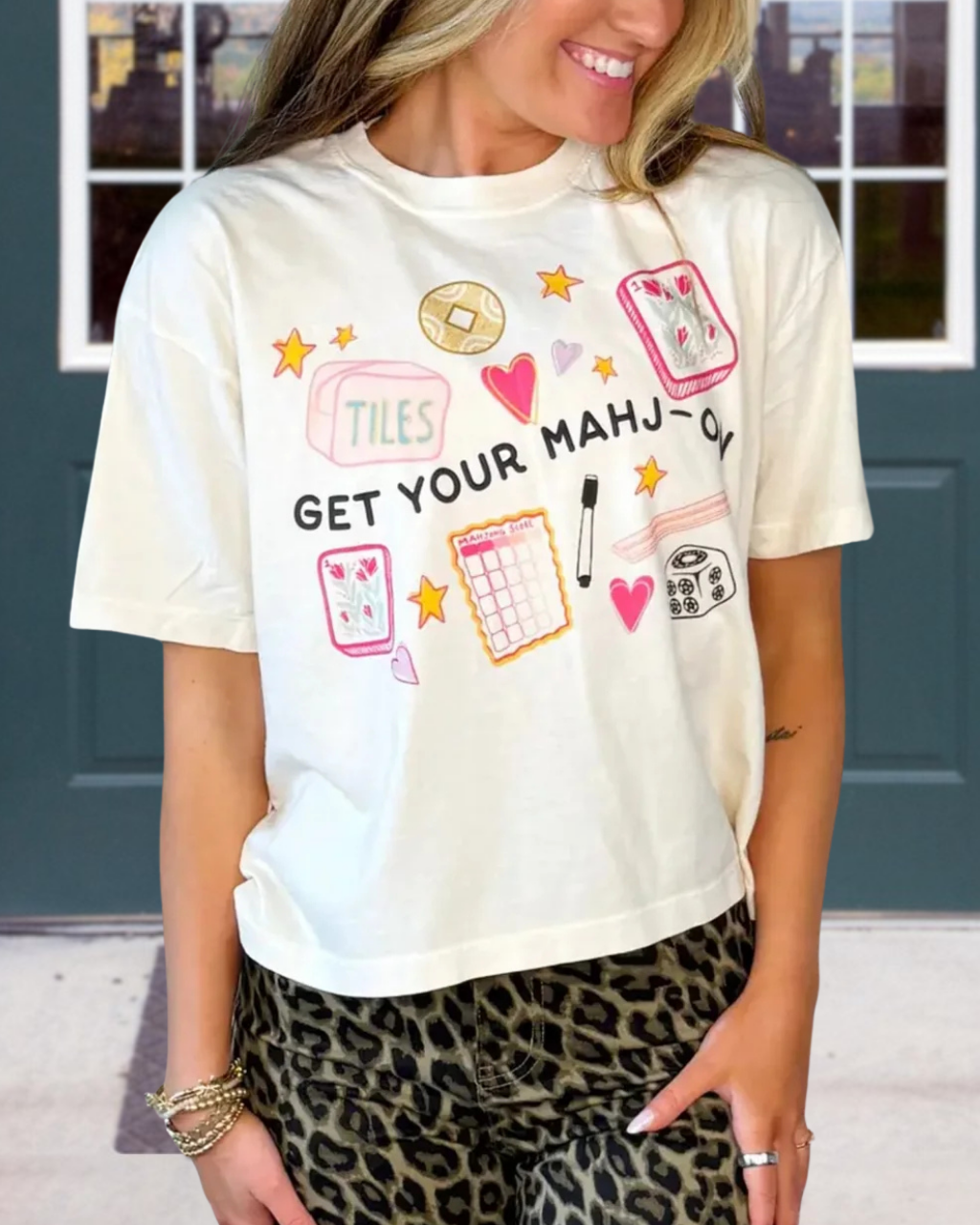 Get Your Mahj Embroidered Tee