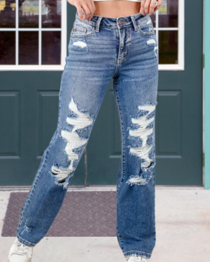 Stylish Chic Ripped Jeans