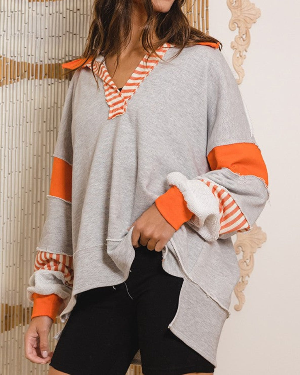 Subtle Stylish Striped Sweatshirt