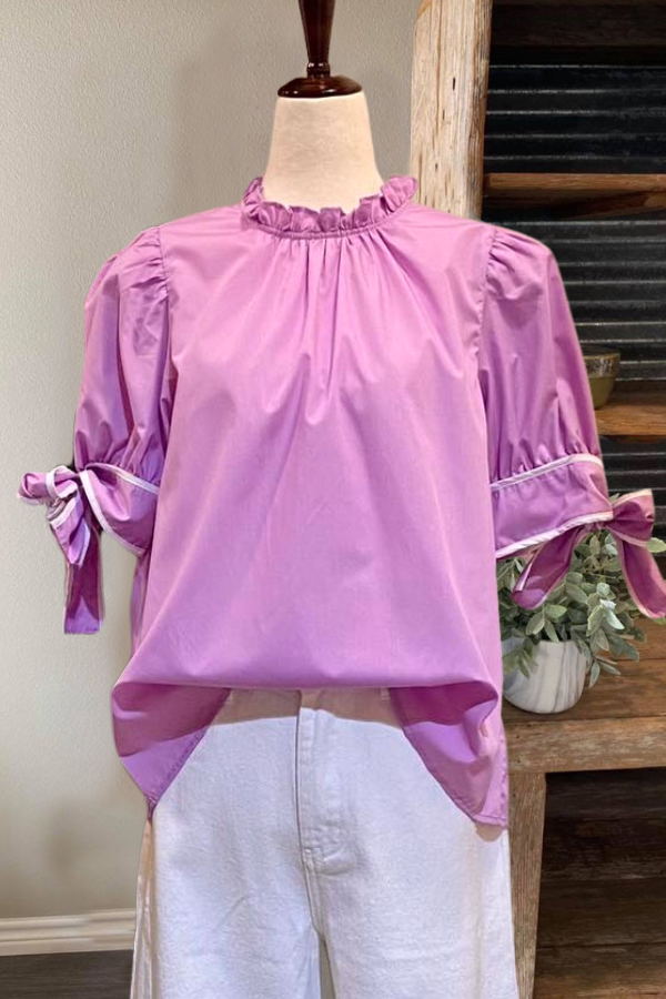 Classy Ruffled Satin Top