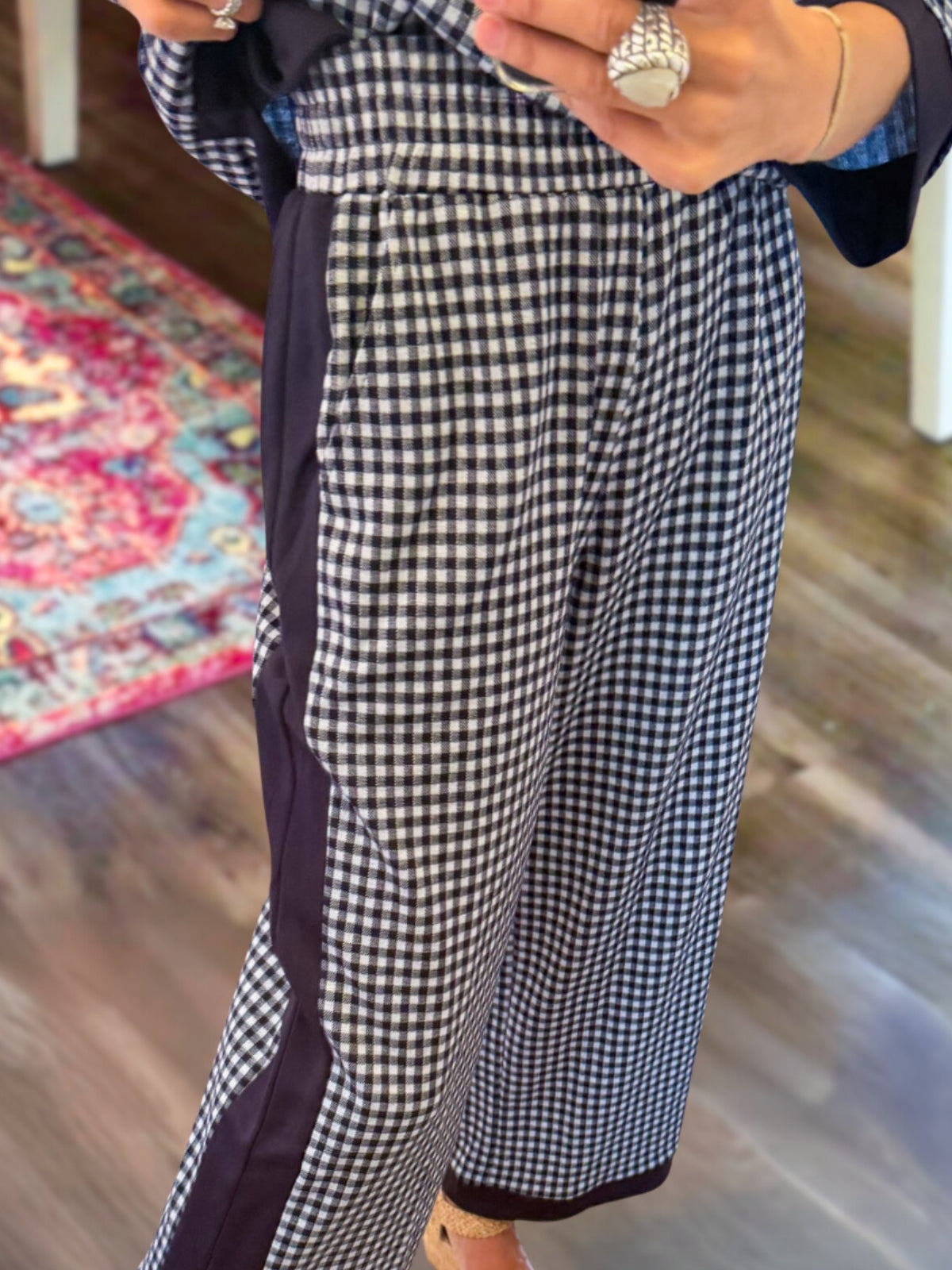 Casual Plaid Matching Set