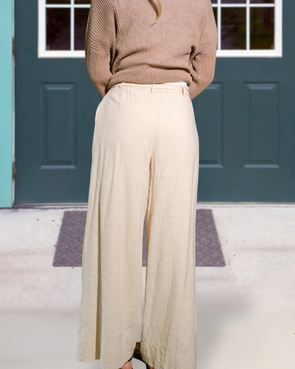 Cotton Linen Wide-leg Pants