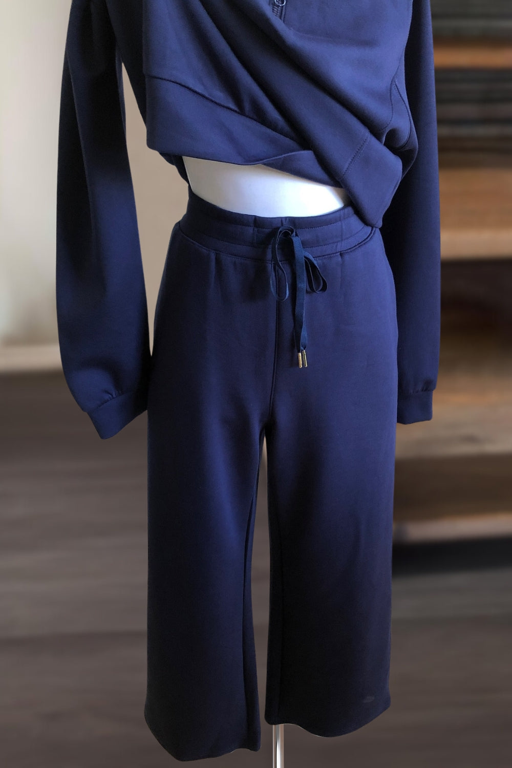 Lapel Sweatsuit Set