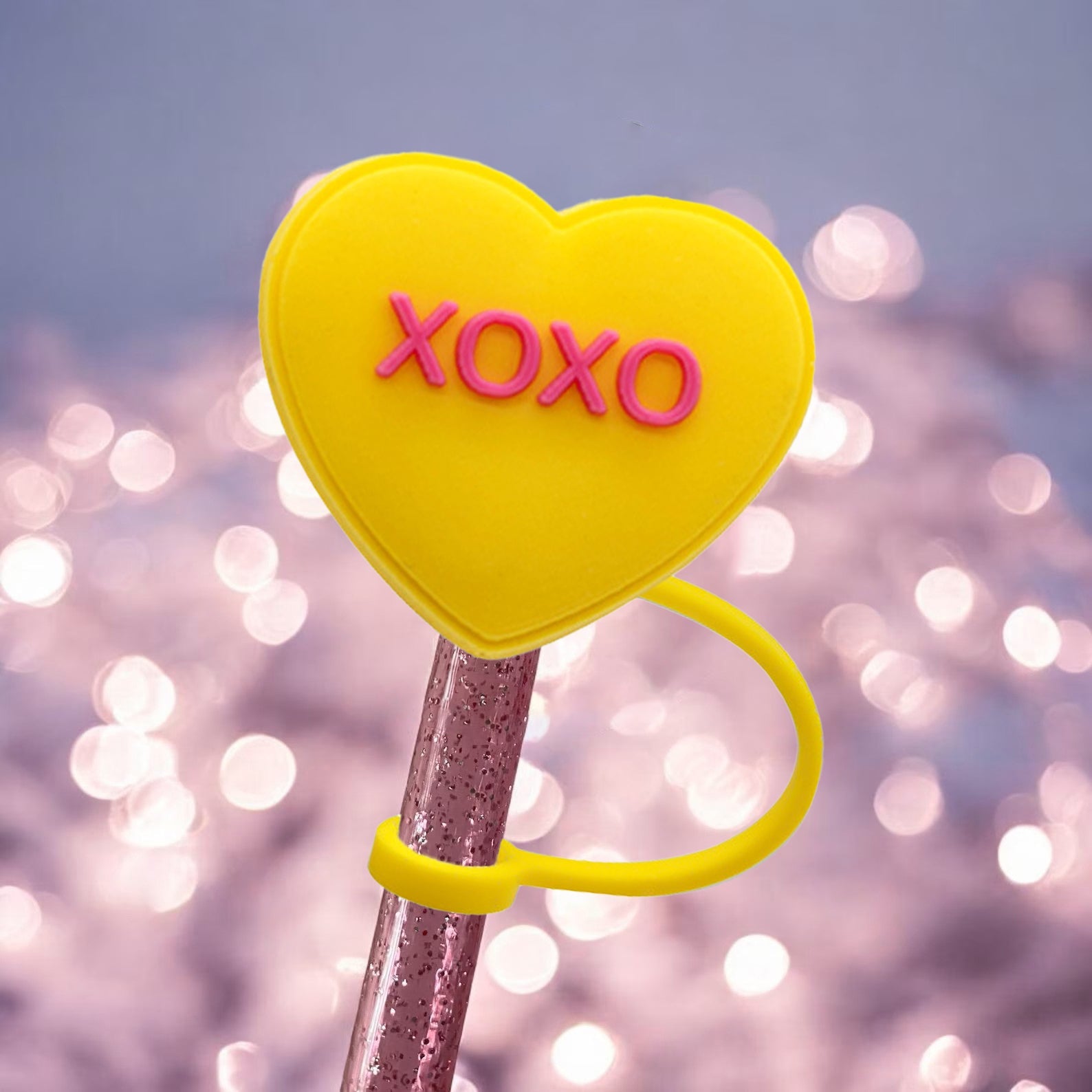 Valentine's Day Heart Straw Protector