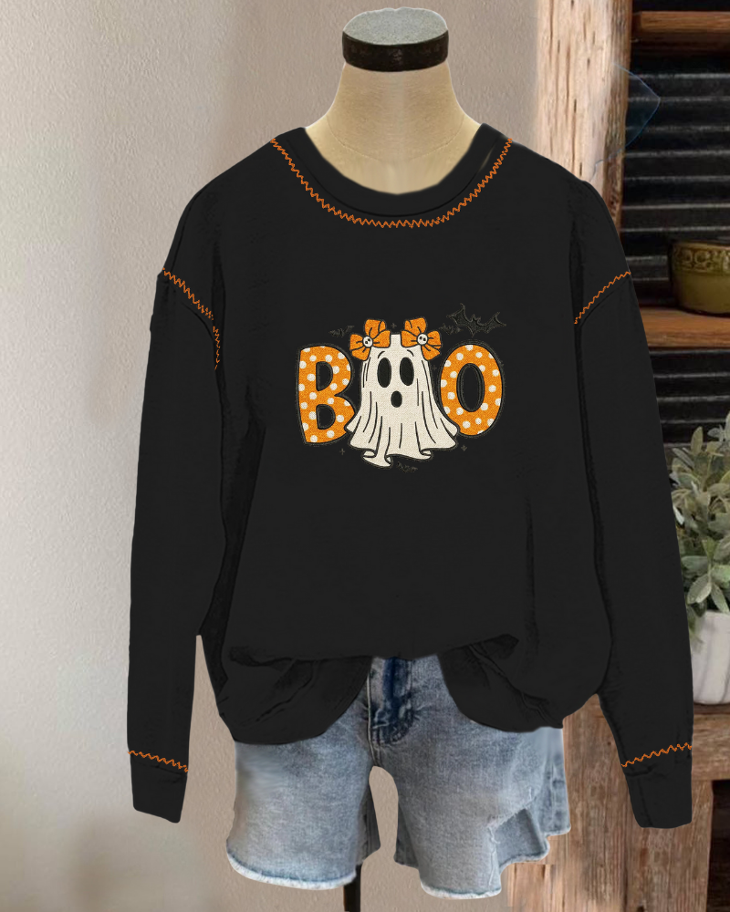 Cute BOO Ghost Sweatshirt