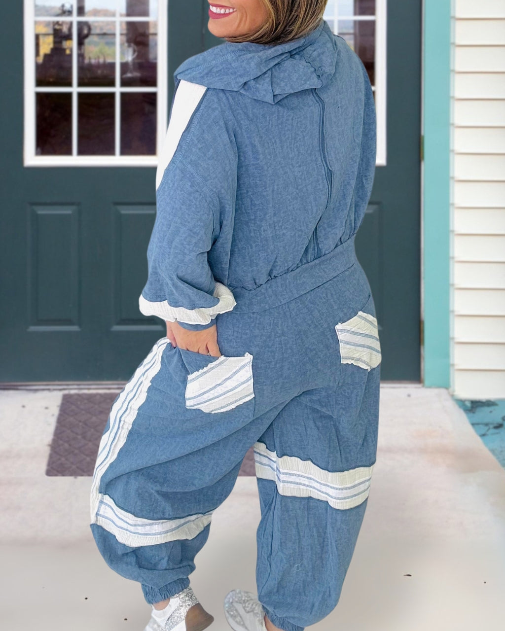 Casual Chic Patchwork Joggers